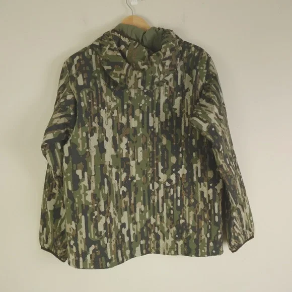 New NWT Duck Camp Jacket Airflow Insulated Hoodie - Woodland Camo - Picture 3 of 10